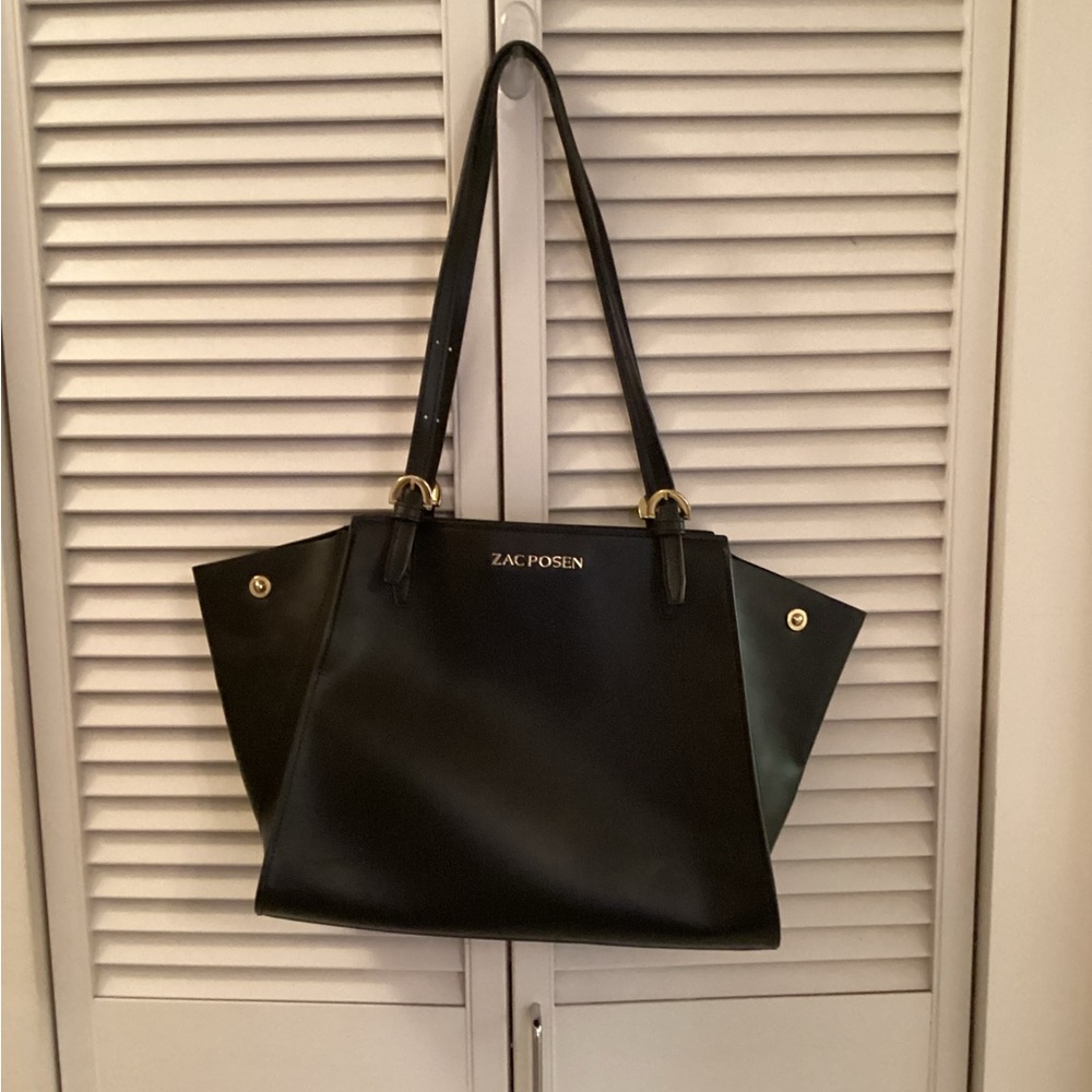 Zac Posen Black Alice Work Tote